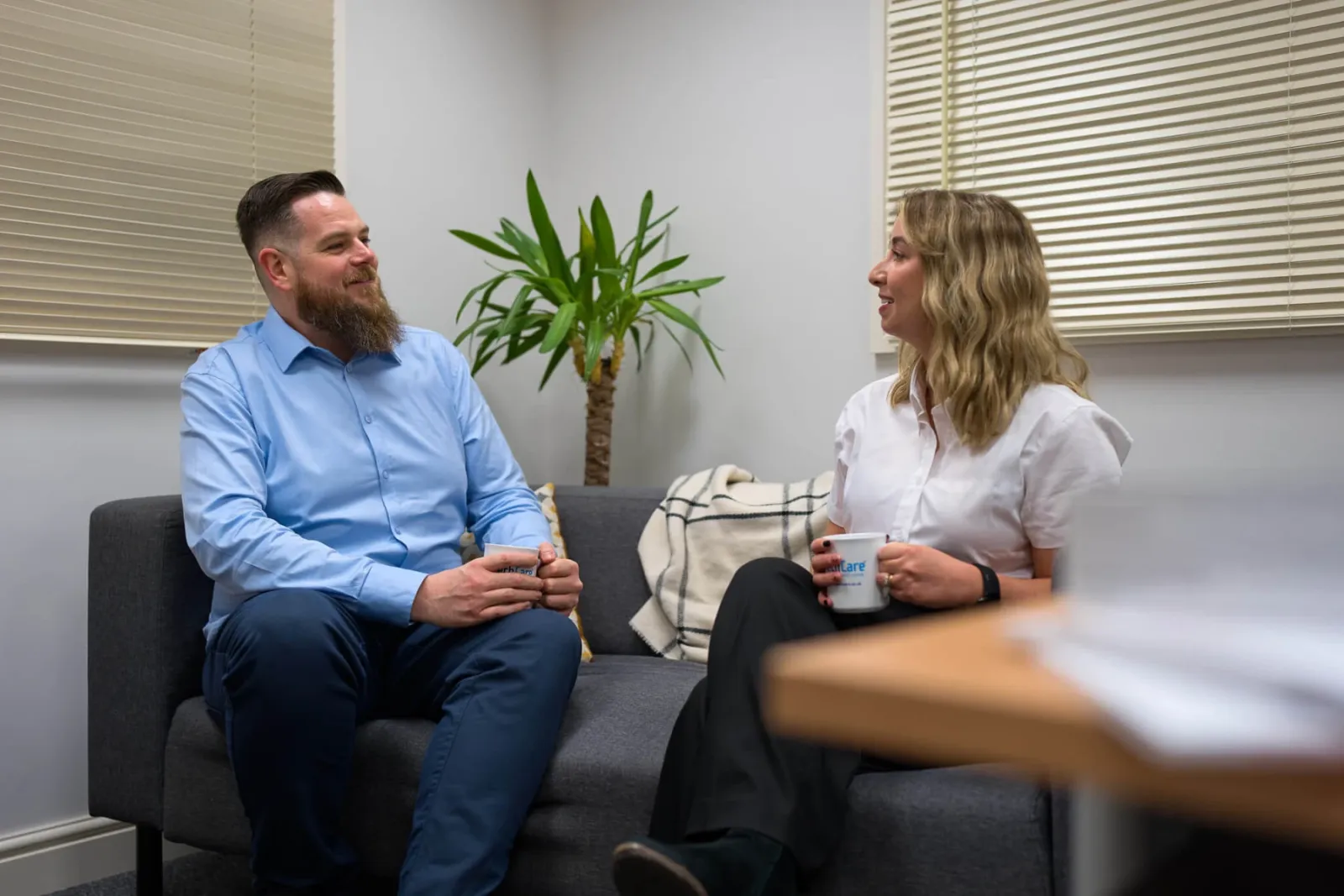 Chris and Emily discussing Microsoft Copilot at Techcare